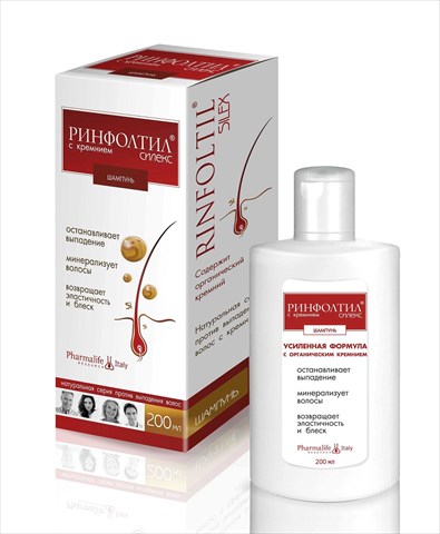 ринфолтил силекс шампунь п/выпадения волос 200мл кремний усилен формула фото