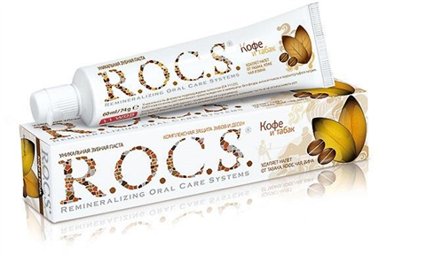 рокс зубная паста кофе и табак 74 г фото