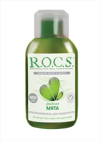 рокс ополаскиватель для рта двойная мята 400 мл фото
