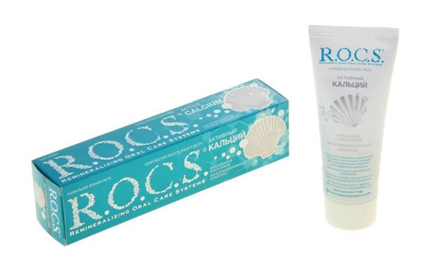 рокс зубн паста активный кальцый 94г фото