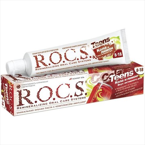 рокс тинс 8-18лет з/паста 74г кола плюс лимон фото