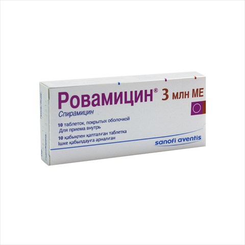 ровамицин таб по 3млн ме n10 фото