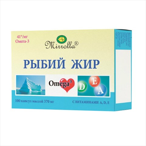 рыбий жир 250 мг с витамином е n100 капс фото