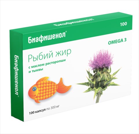 биафишенол рыбий жир омега-3 капс 300мг n100 масло расторопши и тыквы фото