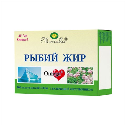 рыбий жир мирролла с экстр валериана и пустырника капс n100 фото