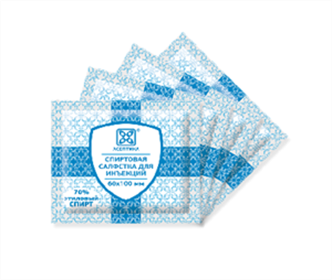 салфетки спирт асептика 60ммx100мм n400 фото
