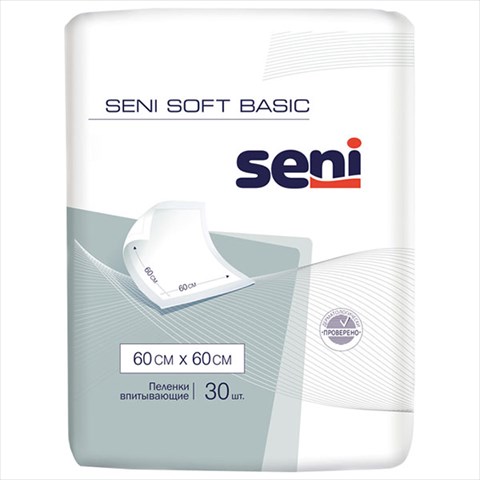 сени софт бэйсик пеленки 60смx60см n30 фото