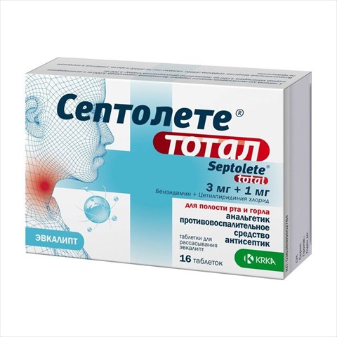 септолете тотал таб для рассас n16 эвкалипт фото