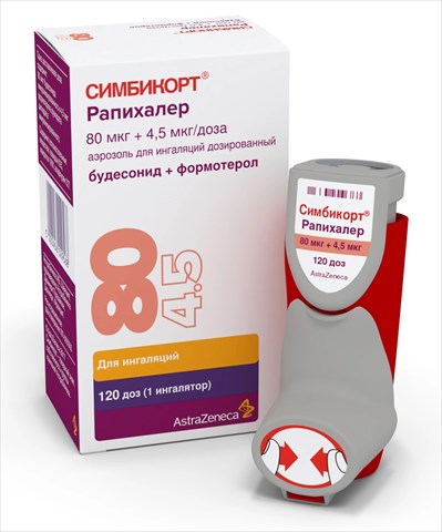 симбикорт рапихалер пор для инг доз 80мкг плюс 4,5мкг 120доз фото