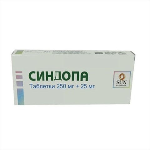 синдопа таб 250мг плюс 25мг n50 фото