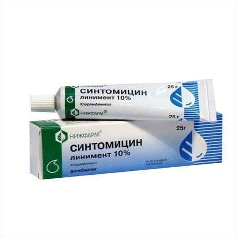 синтомицин линим 10% 25г фото