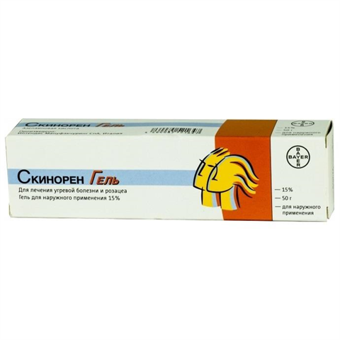 скинорен гель для наружн примен 15% 50г фото