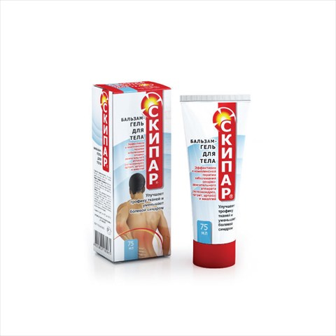 скипар, бальзам-гель 75мл для ног косметический фото