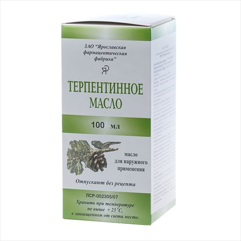 масло терпентинное 100мл фото