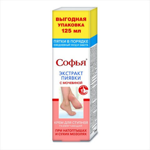 софья крем, 125мл для ступней пиявки/мочевина фото