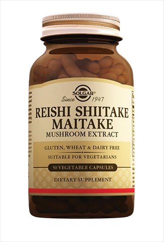 солгар экстракт грибов рейши, шиитаке, мейтаке n50 капс фото