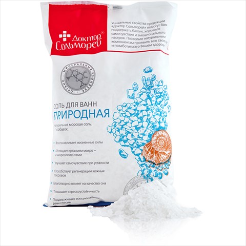 д-р сольморей соль для ванн морская 1000г природная фото