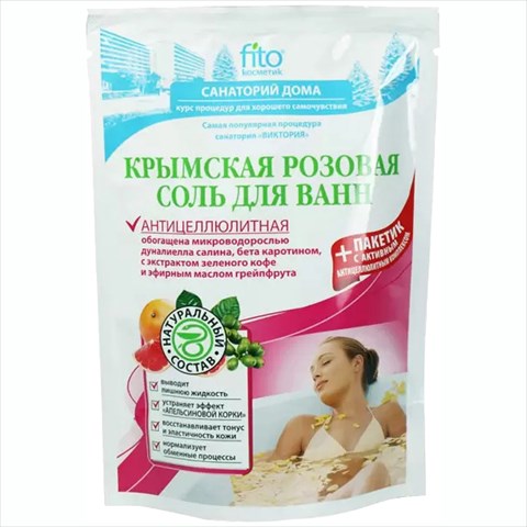 фитокосметик санаторий дома соль для ванн аром 530г антицеллюлит крымская роза фото
