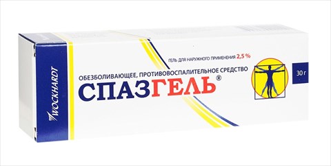 спазгель гель 2,5% 30г фото