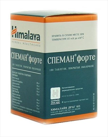 спеман форте n100 табл фото