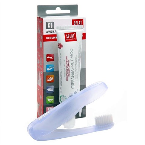 сплат набор дорожный отбеливание плюс (паста и щётка) фото
