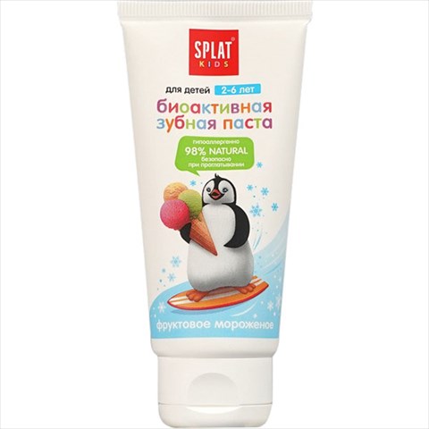 сплат кидс з/паста 55мл 2-6 лет фруктовое мороженое фото