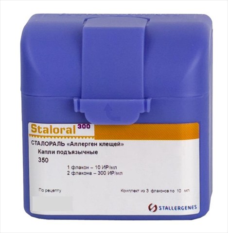 сталораль аллерген клещей капли подъязычн 10ир/мл n1 плюс 300ир/мл n2 stallergenes s a s  фото