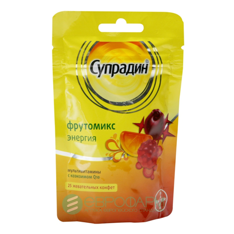 супрадин фрутомикс конфеты жевательные n25 фото