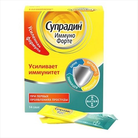 Супрадин иммуно форте саше N14 цена 640 руб в Москве, купить Супрадин ...
