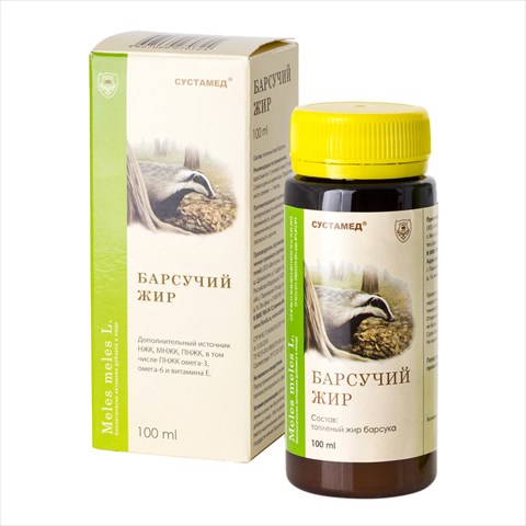 сустамед барсучий жир ж-ть для внутр примен 100мл фото