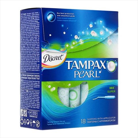 тампакс дискрит перл тампоны супер n18 с аппликатором фото