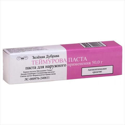 теймурова паста паста для наруж примен 50г фото