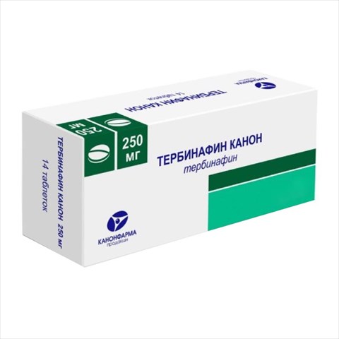 тербинафин-канон таб 250мг n10 фото