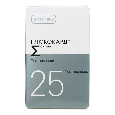 тест-полоски глюкокард сигма n25 фото