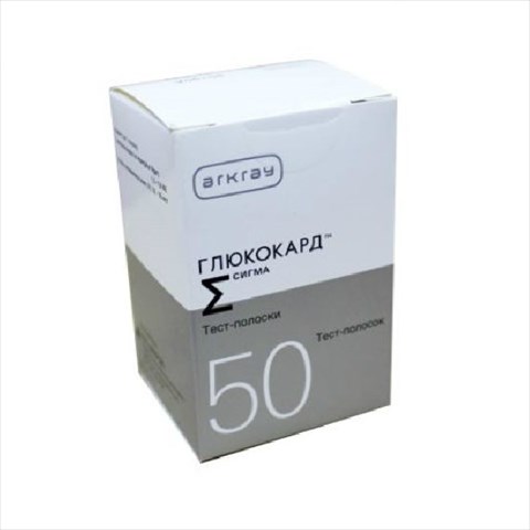 тест-полоски глюкокард сигма n50 фото