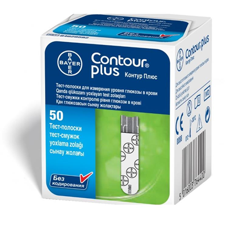 тест-полоски контур плюс к глюкометру n50 фото