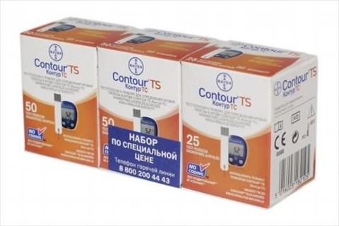 тест-полоски к глюкометру контур тс n50х2 плюс тест-полоскиn25 фото