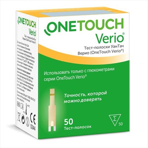 тест-полоски one touch verio n50 фото