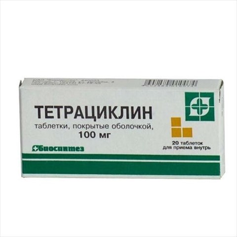тетрациклин таб по 100мг n20 фото
