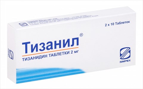 тизанил 2 мг n20 табл фото