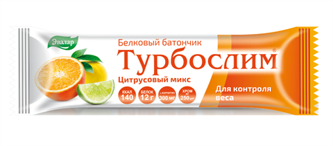 турбослим батончик 50г цитрусовый микс фото