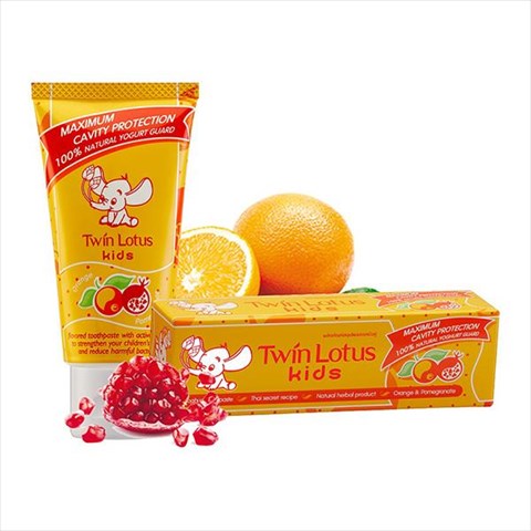 твин лотус зубная паста детская апельсин гранат 50г 3-10 лет фото