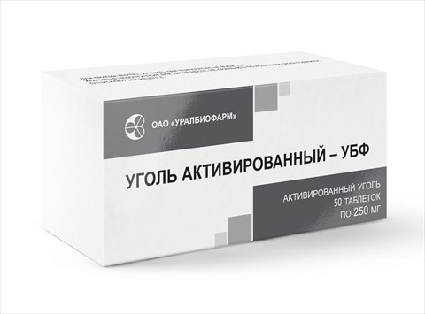уголь активированный-убф таб 250мг n50 фото