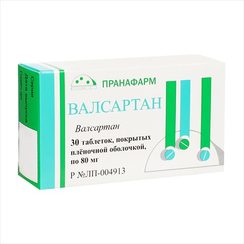 валсартан таб ппо 80мг n30 фото