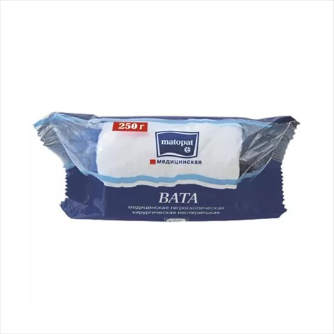 вата хирург матопат 250г н/стер фото