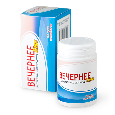 вечернее плюс драже 200мг n60 фото