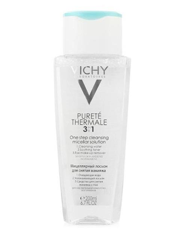 виши пюрте термаль лосьон мицеллярный для снятия макияжа с лица и глаз 200 мл фото