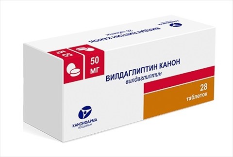 вилдаглиптин канон таб 50мг n28 фото