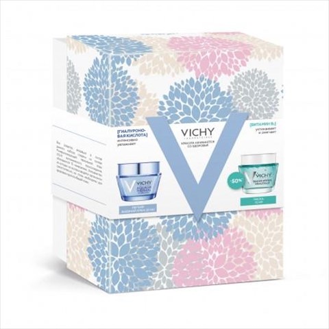 виши аквалия термаль набор крем легкий 50 мл плюс маска успокаивающая 75 мл фото