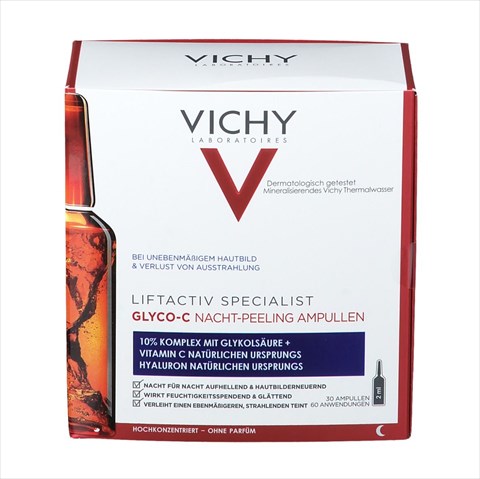 виши лифтактив специалист glyco-c сыворотка-пилинг для лица амп n30 ночного действия фото